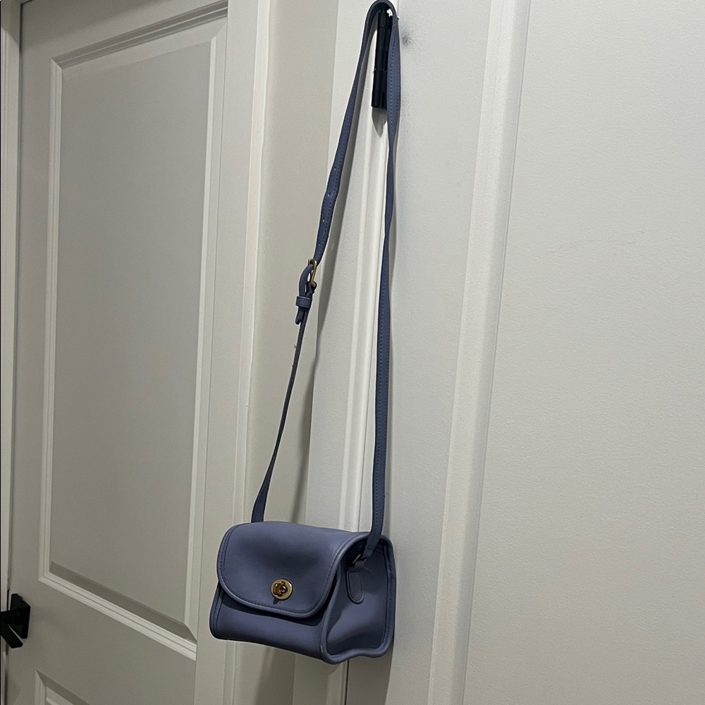 Vintage rare Coach Blue Shoulder Bag
